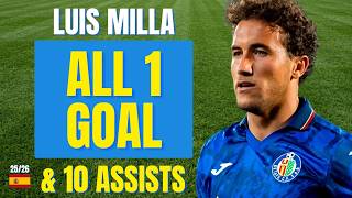 Luis Milla - ALL 1 GOAL & ASSISTS FOR GETAFE IN 2025/26 | Skills & Highlights