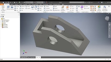 HOW to Draw a GUIDE BLOCK  using AutoCAD, Inventor, AutoDesk (Mechanical Engineering), CAD161S UNISA