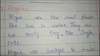 Definition of algae and fungi with example | easy and hand written notes and short question |