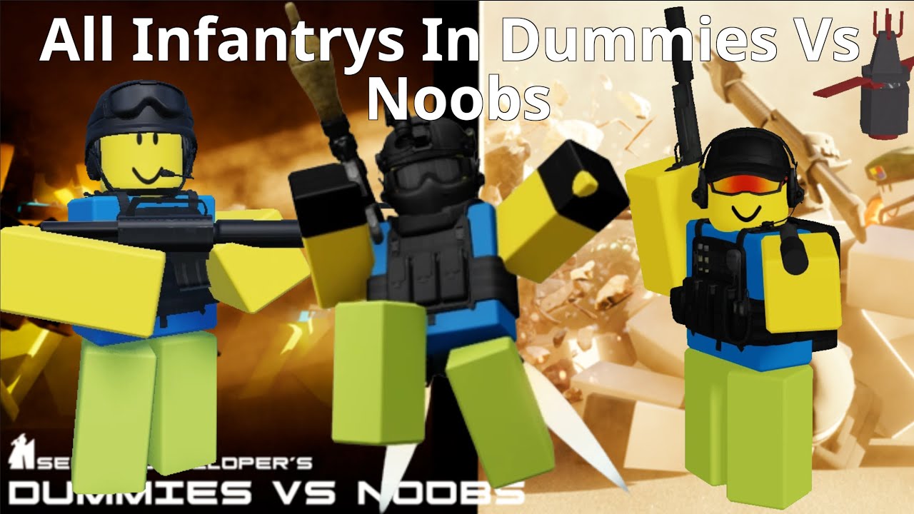 Dummies Vs Noobs All Infantry Units ROBLOX 