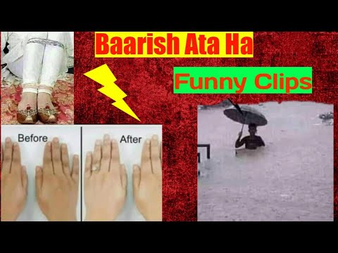 Baarish Ata Ha TU paani** Funny videos clip (memes)song Remix