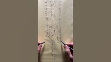 Sketching Practice - Brain Training More Alphabet Letters