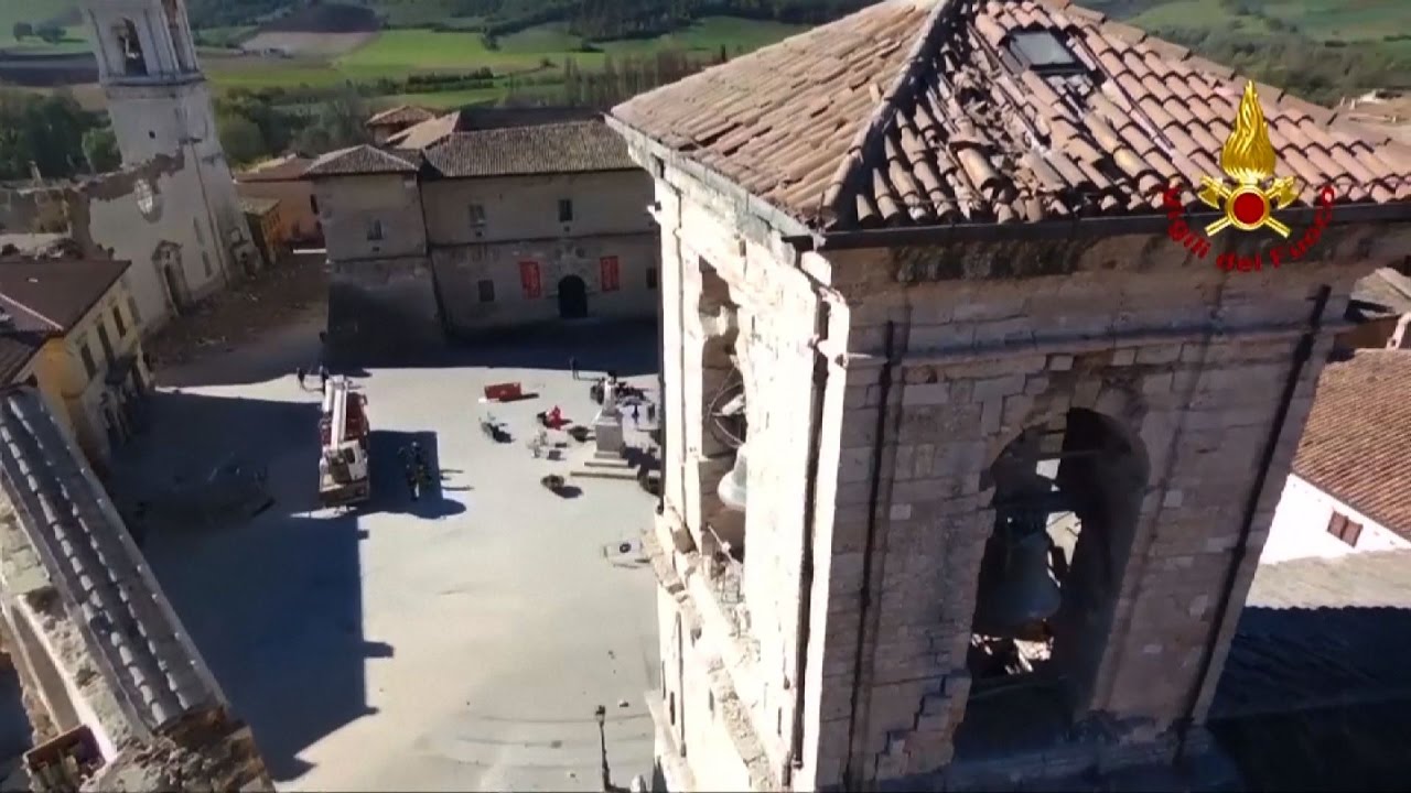 St. Benedict's Basilica Damaged As Italy Hit By Strong Earthquake