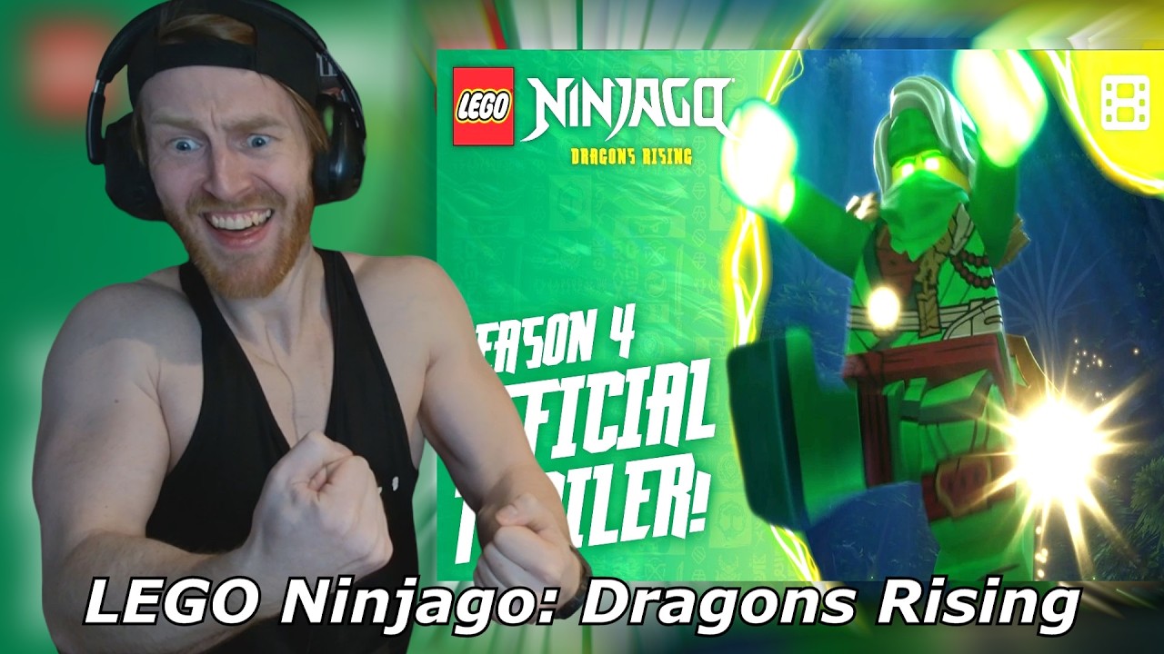 ⚡НОВЫЙ⚡ Официальный трейлер 4 сезона | LEGO Ninjago: Dragons Rising • Реакция