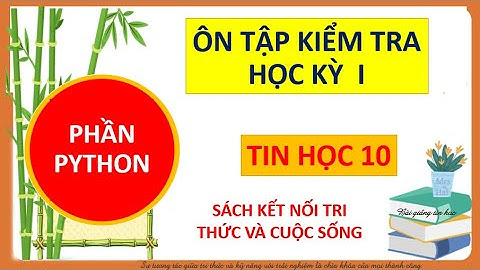 Ôn tập học kỳ tin 10 phần Python sách kết  nối tri thức #skntt #tinhoc10 #python #kntt #ontap