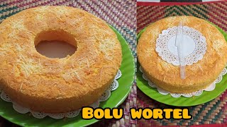 RESEP BOLU WORTEL 3 TELUR SUPER LEMBUT