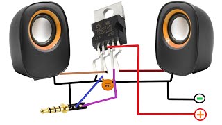 TDA2003 STEREO Amp Circuit  / Less Material High Efficiency