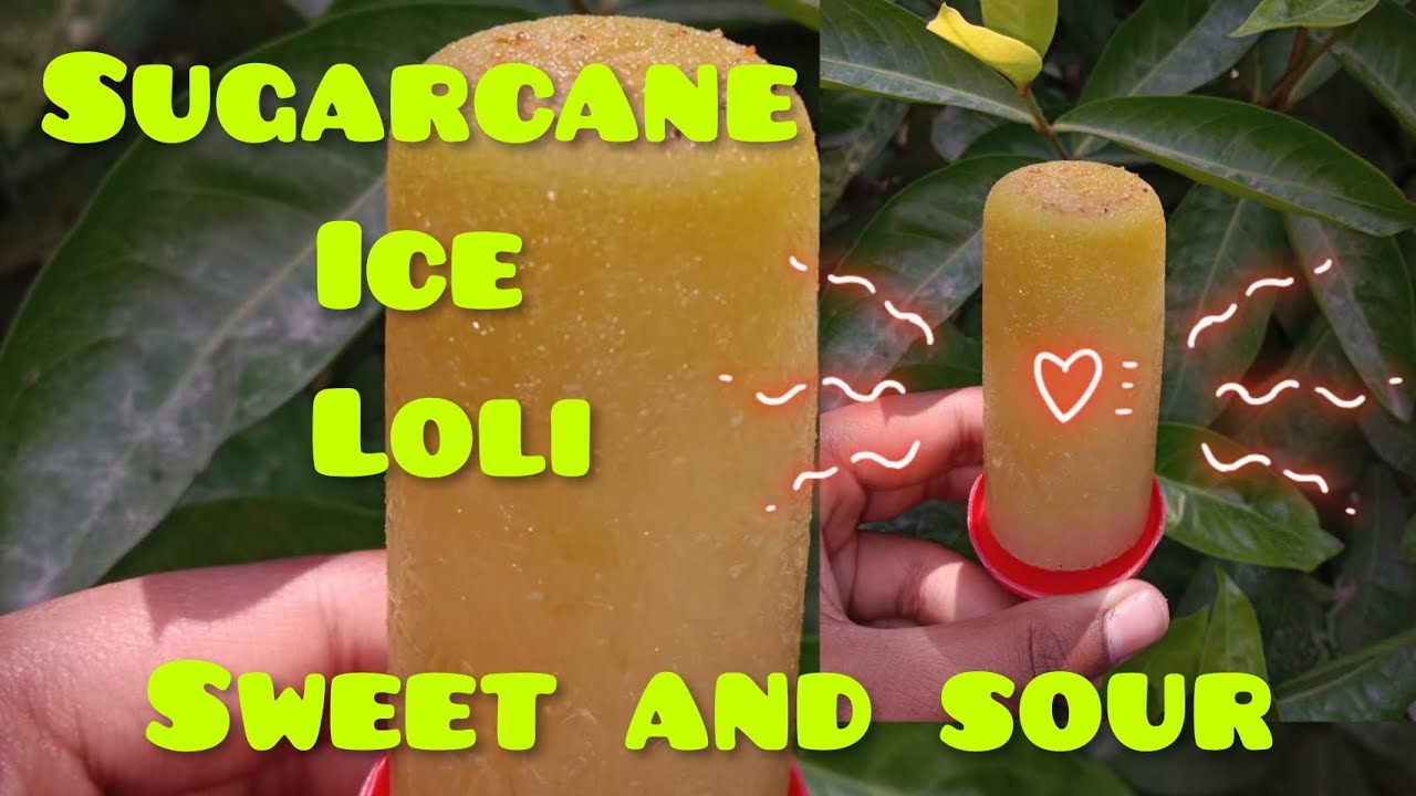 Sugarcane Loli | Akher rosh er ice cream | Ganne ka ice cream #homemade ...