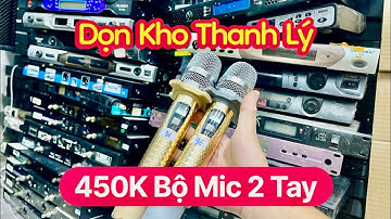 🔥450K Sở Hữu Bộ Mic Bãi 2 Tay – Mic Baier Vỉ Tím Nội Địa Xịn Hát Karaoke Gia Đình & Sự Kiện