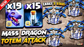 TH18 DRAGON Attack With TOTEM | Best TH18 Attack Strategy With Dragon 2025 | Town Hall 18 DRAGON COC