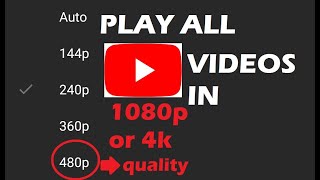 Enable Youtube HD 1080P in Any Smartphone | How to Stream Youtube Video in 1080p | Secret Trick