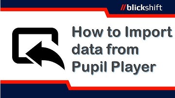 How to import data from Pupil Player (all steps in detail)