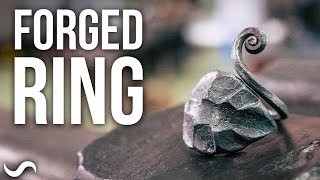 MAKING A FORGED STEEL RING!!!