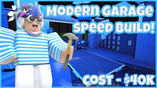 Bloxburg Modern Garage Speed build! | #Bloxburg