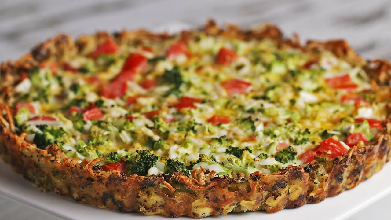 Broccoli Cheddar Quiche - YouTube