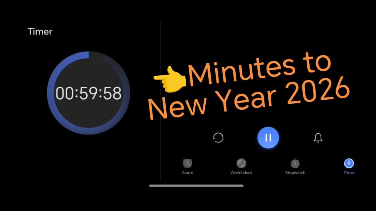 🍻 1 Hour New Year Countdown LIVE Welcome 2026 Real Time Timer - YouTube