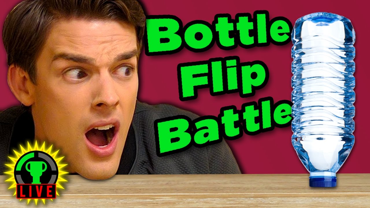 GTLive: The Ultimate BOTTLE FLIP Challenge! | So Wet and Sticky - GTLive: The Ultimate BOTTLE FLIP Challenge! | So Wet and Sticky