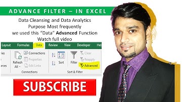 Ms Excel Advanced Filters | Excel Advanced Filter - A Complete Guide with Examples | Data Analytics
