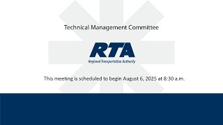 RTA Technical Management Committee Special Meeting - August 6, 2025 8:30 a.m. Net Worth