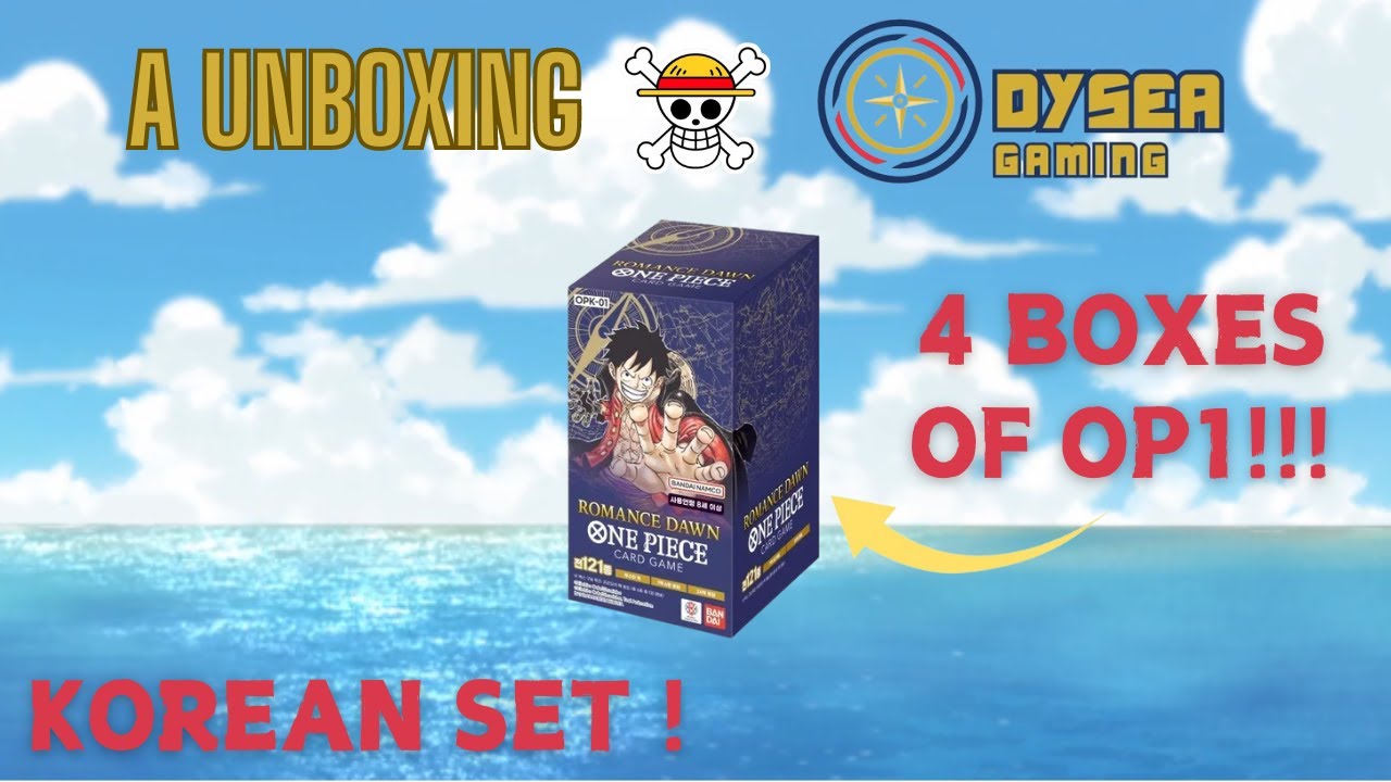 ONE PIECE Card Game Romance Dawn OPK-01 [KR] (Unboxing) : r