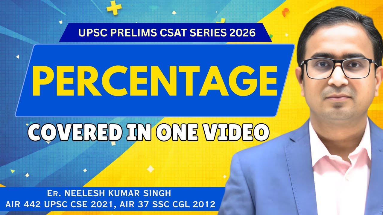UPSC CSAT Percentage | One Shot Complete  | UPSC CSAT | PYQs | NEELESH SIR 