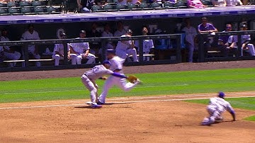 LAD@COL: Descalso hits an infield single for the lead