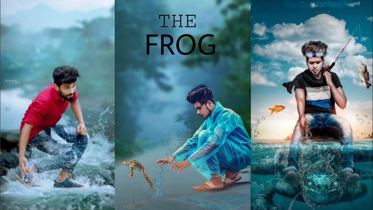 THE FROG - Rain Manipulation Photo Editing Tutorial | PicsArt Photo Editing  | Royal Editing - YouTube