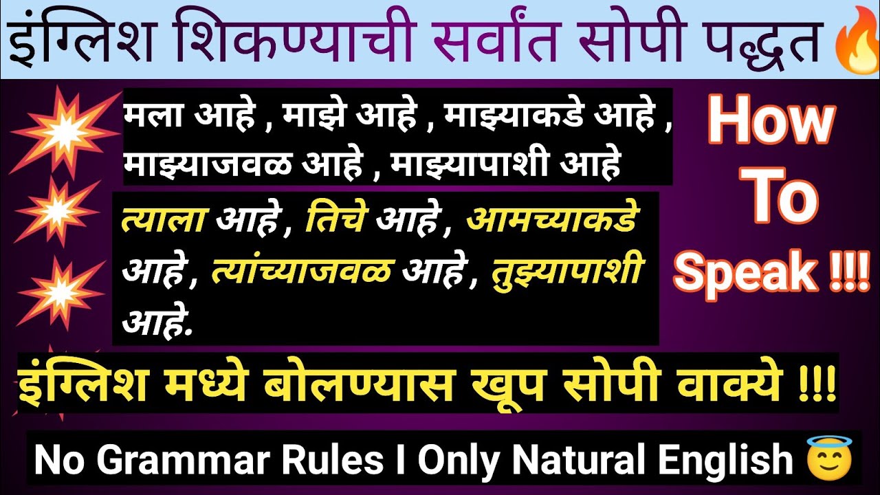 Uses Of Have/Has/Had I Speak English Easily I सोप्या भाषेत इंग्रजी शिका | @SopeeEnglish l 