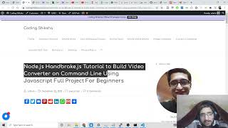 Build a Video Converter in Node.js & Express Using Handbrake.js Encoding Library in Browser screenshot 1