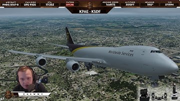 [P3D v4.3] First Ever Boeing 747-8 Landing! | Pre-Release PMDG 748 at Louisville - KSDF