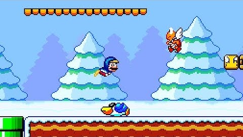 SMW Custom Powerup: New Super Mario Bros. Wii - Penguin Suit | My Update (Patch by Lx5)