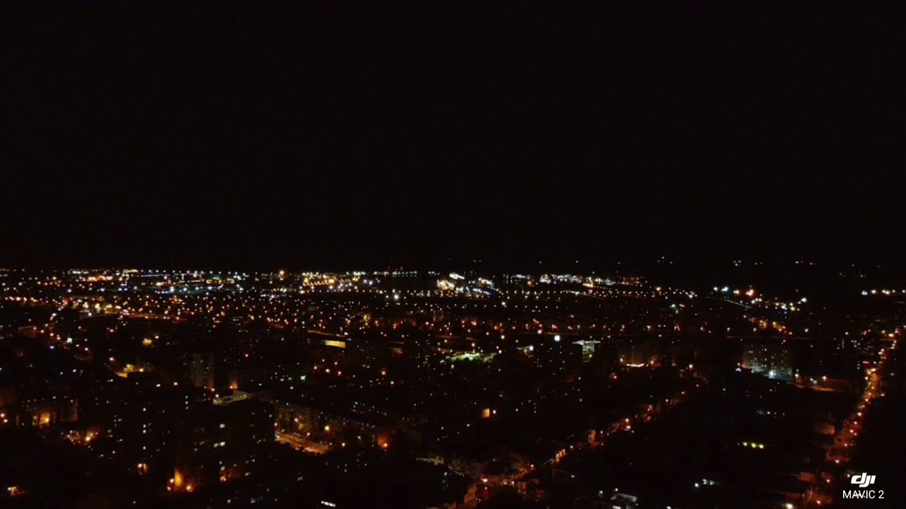 Constanta night aerial video