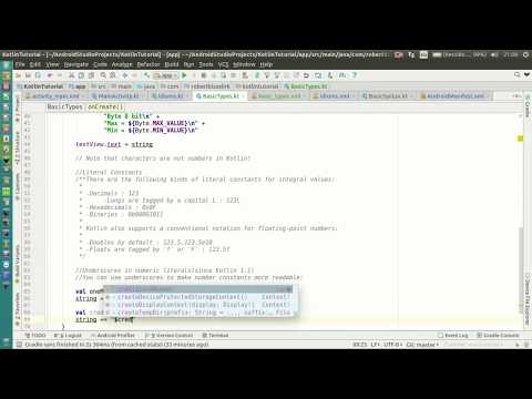 Android Kotlin Tutorial #031 - Basic Types - Numbers - Underscore