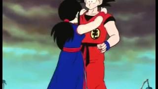 Chi Chi Hugs \& Grabs Goku Tightly as Goku Blushes