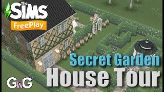 The Sims Freeplay- Secret Garden House Tour