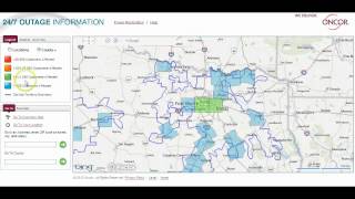 Oncor's Stormcenter map tutorial