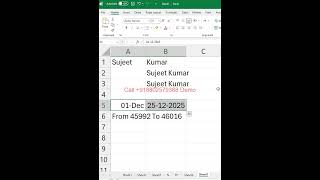 Excel Text Formula Magic #ExcelFormulas #TextFunctions #Shorts