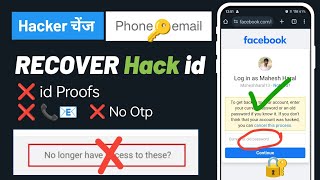 My Facebook account hacked how to Recover fb account without email and phone number New Video 2024