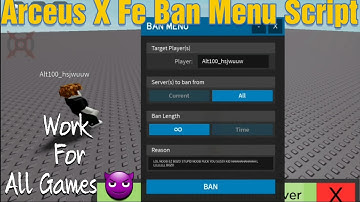 Arceus X Fe Ban Menu Script 😈