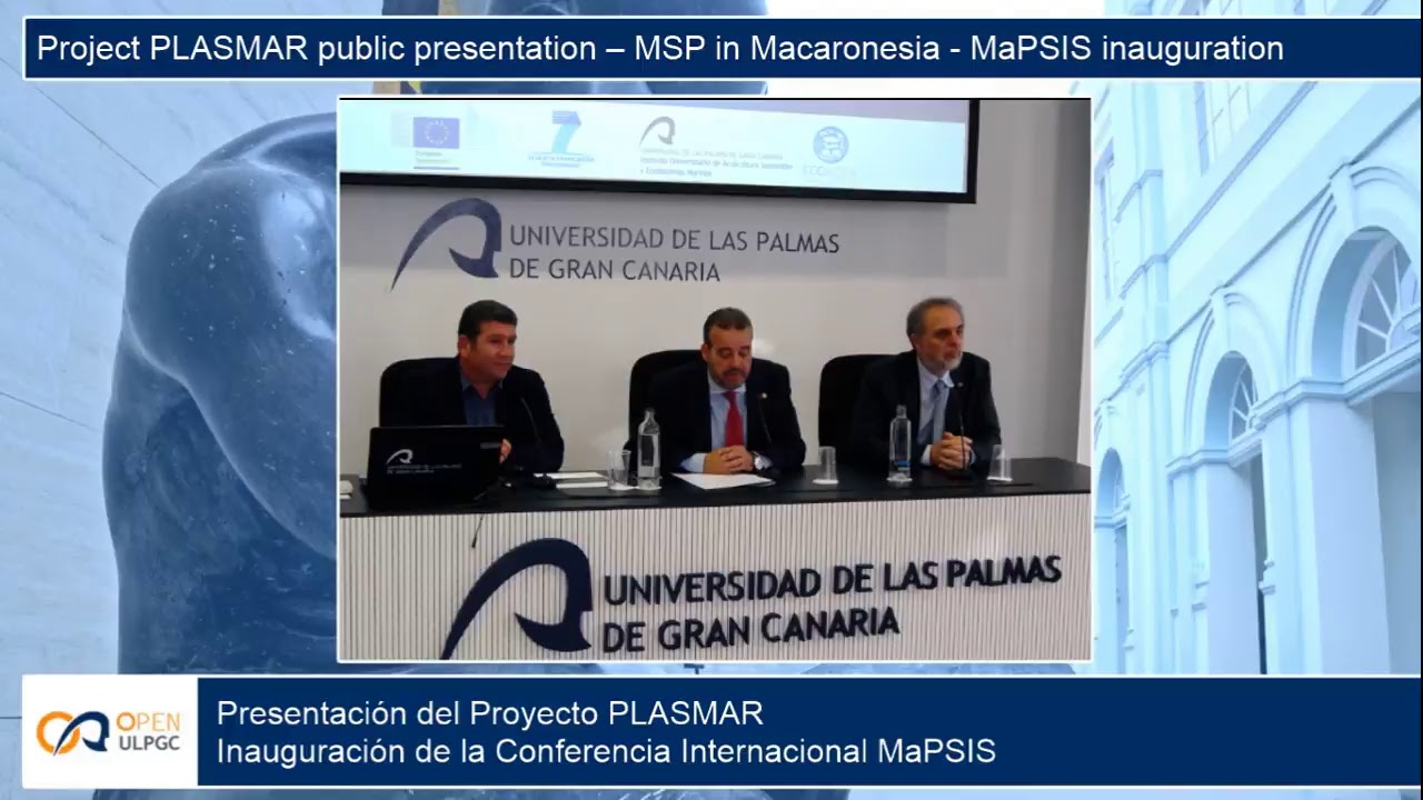 Project PLASMAR public presentation – MSP in Macaronesia - MaPSIS inauguration video phone lyrics