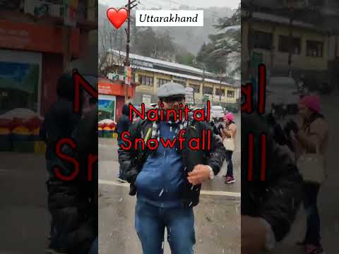 Nainital Snow Fall.....#shorts #trending  #roadtrips #snowfall #uttarakhand #trending #coldweather
