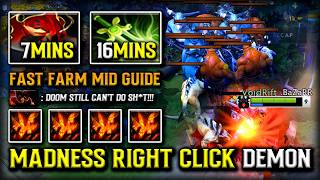 MADNESS RIGHT CLICK MID GUIDE SHADOW FIEND | 7MINS MASK OF MADNESS & 16MINS BUTTERFLY ITEM DOTA 2