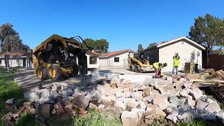 Pool Demolition and light grading in Lakewood, California - TIMELAPSE