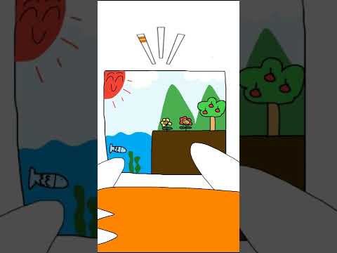 어릴 적 그림 그릴 때 (<strong>풍경화</strong>)  #shorts #쇼츠