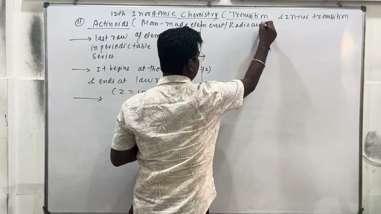 transition &inner transition element 12th inorganic chemistry :- Charaterisctics of Inner transition