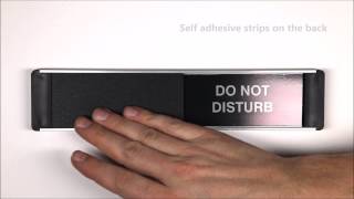 Knock and Enter Do Not Disturb Sliding Door Sign | Safety Signs and PPE