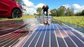 Australian scientists power Tesla with printed solar panels