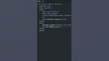 Progress Tag in Html | #youtubeshorts