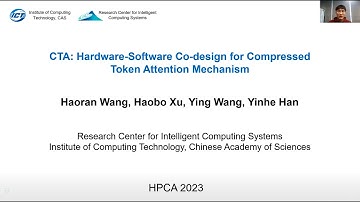 HPCA-2023 CTA: Hardware-Software Co-design for Compressed Token Attention Mechanism