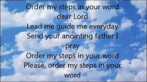 "Order My Steps" Lyrics & Video by GMWA Women of Worship